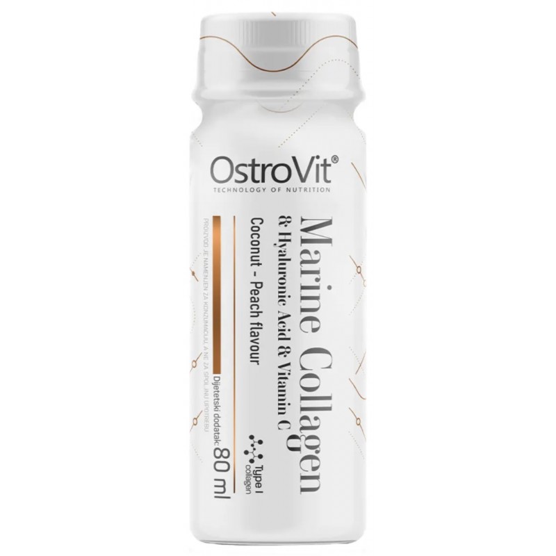 Ostrovit Jūrinis kolageno šūvis 80 ml - kokosas ir persikas